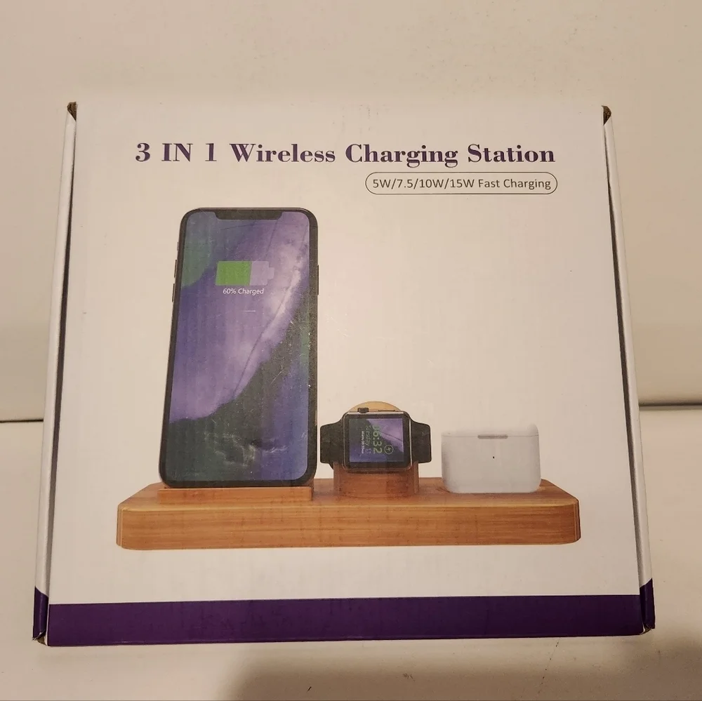 Brand New 3 in 1 Wireless Charging Station